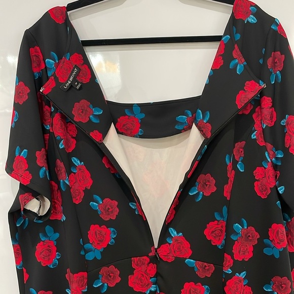 Lane Bryant Rockabilly Dress Black Red Floral
Rose Roses Plus Size 28 Fit Flare - Picture 8 of 12